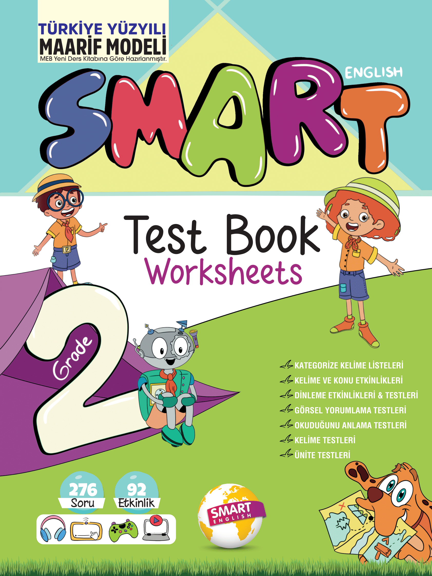 Grade 2 Smart English Test Book Worksheets